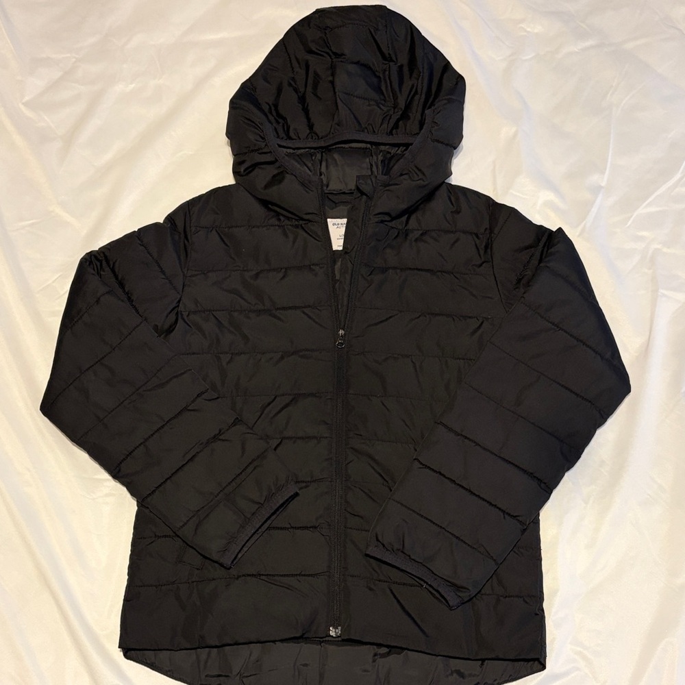 Old Navy Black Quilted Jacket (Unisex)